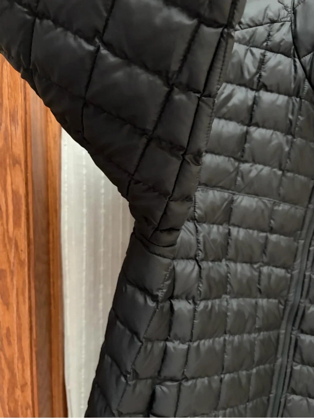 The North Face Mens Black ThermoBall Eco Quilted Full Zip Jacket Small S